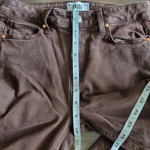 Paige Brown Hoxton Slim Jeans Pant Size 25 - Picture 11 of 14